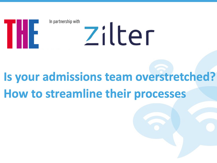 Using automation to reduce the admissions burden for students and staff