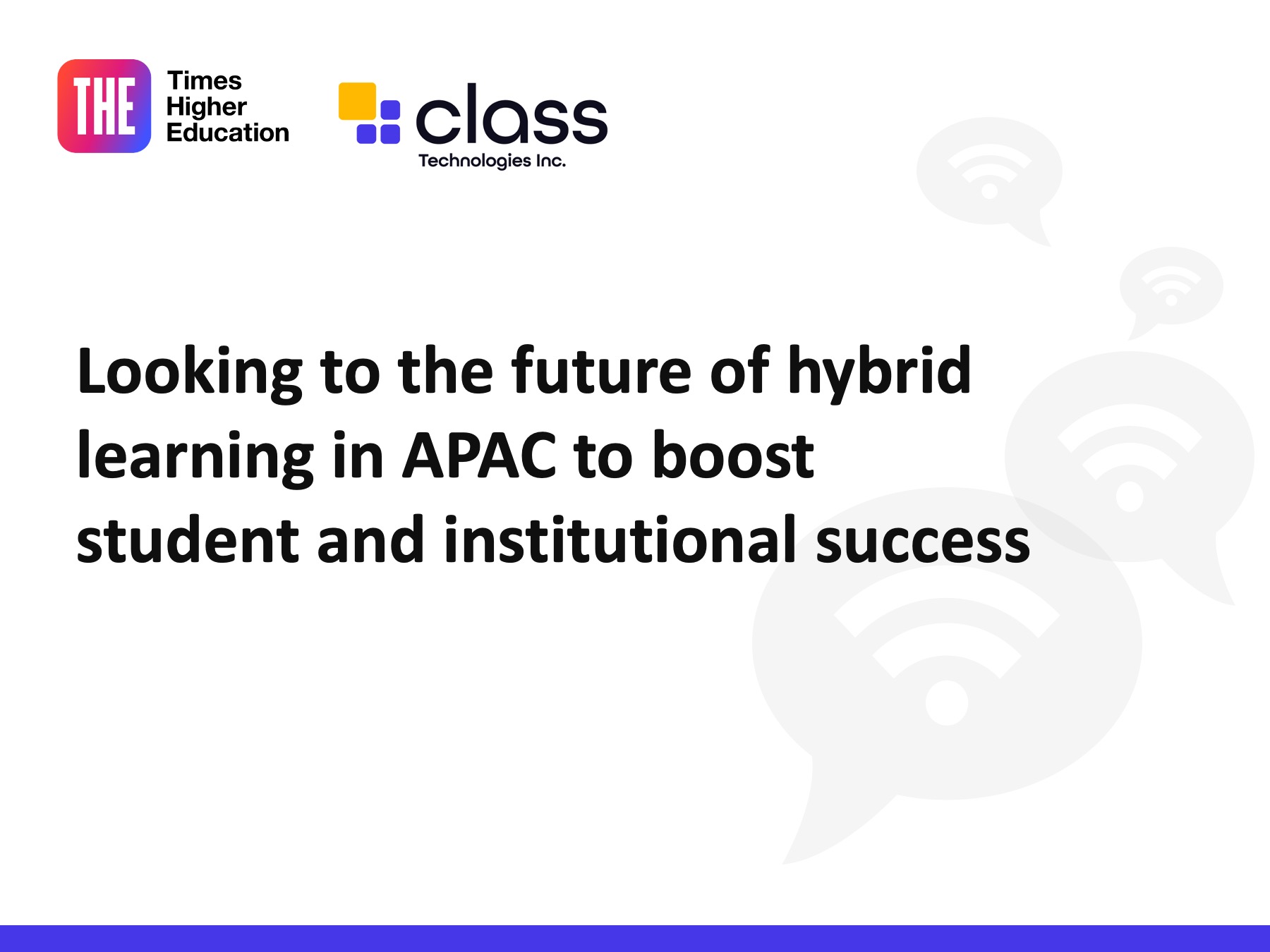 Boosting hybrid learning to enhance student experience and engagement in APAC