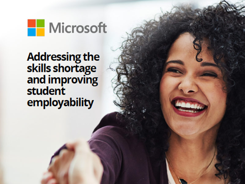 How Microsoft supports higher education to address skills shortages and improve employability