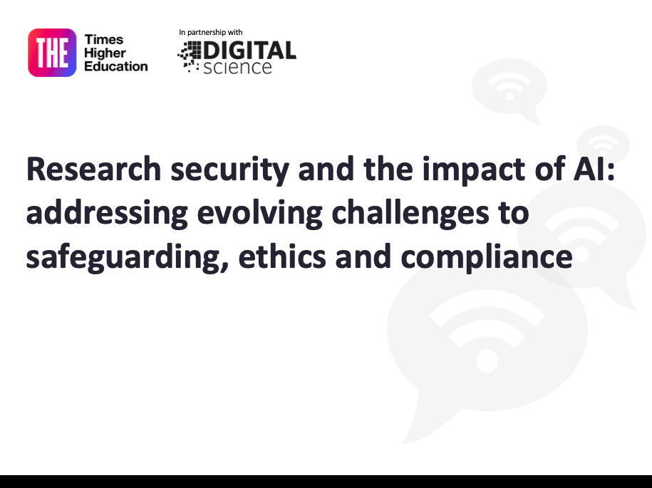 Addressing evolving challenges to research security in the age of AI