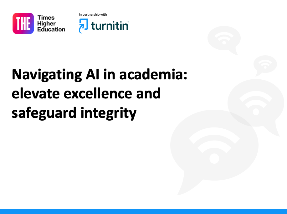 Using AI to elevate academic integrity and excellence