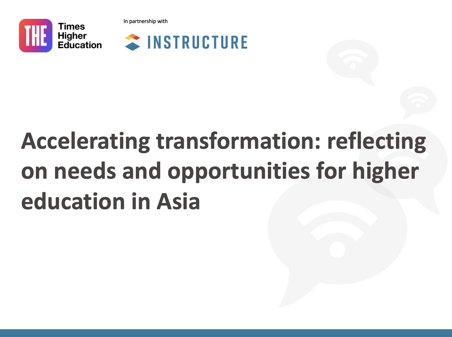 Accelerating transformation – reflecting on needs and opportunities for higher education in Asia