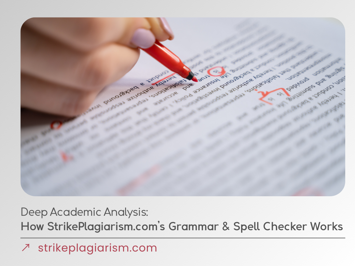 Deep Academic Analysis: How StrikePlagiarism.com’s Grammar & Spell Checker Works