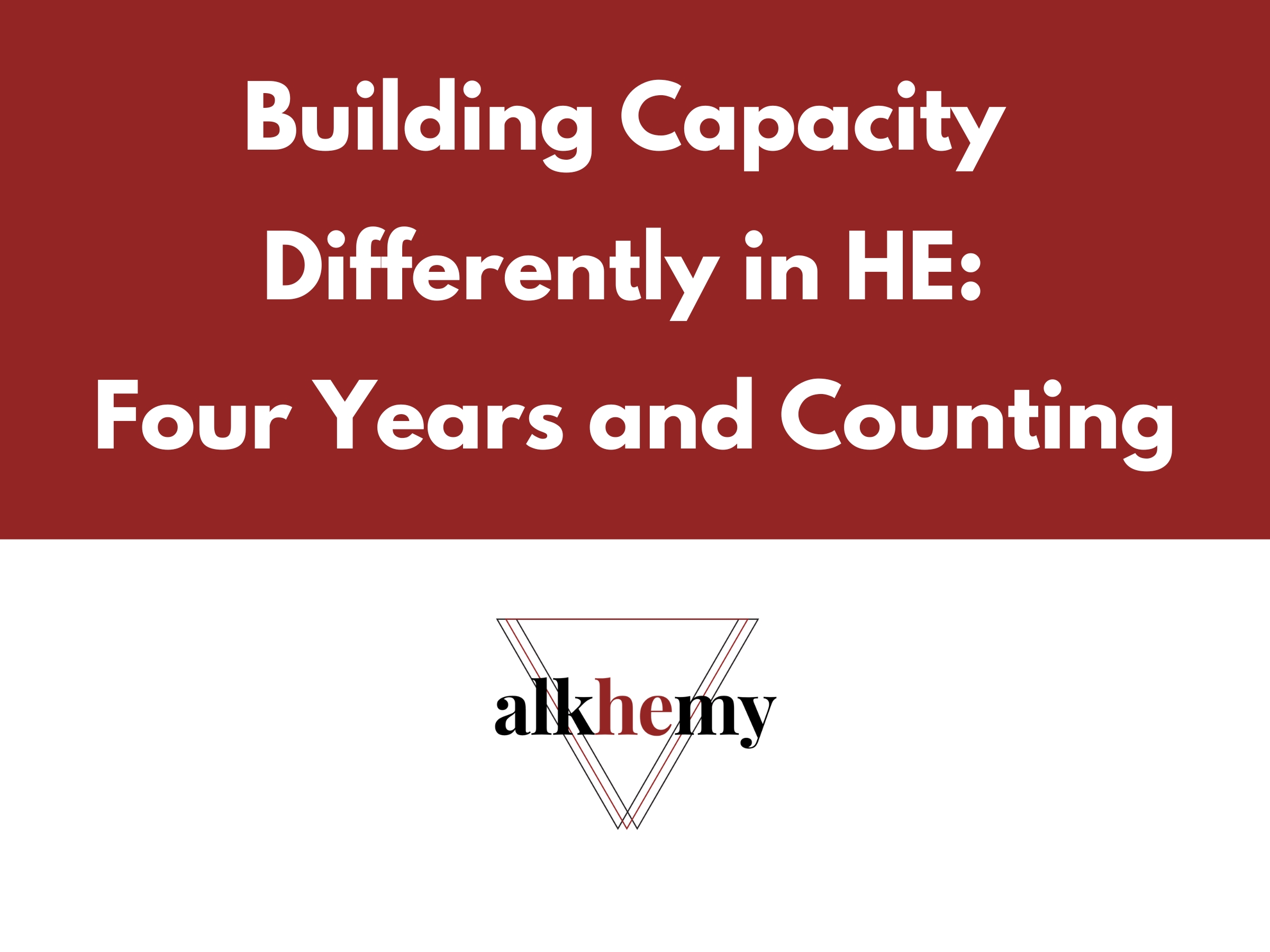 Building Capacity Through Polite Disruption: Introducing Alkhemy