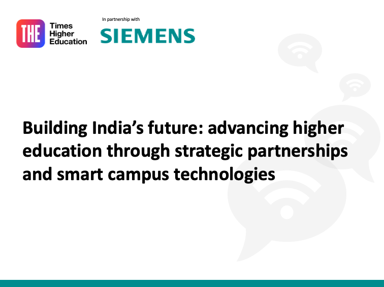 Advancing higher education in India through strategic partnerships and smart campus technologies