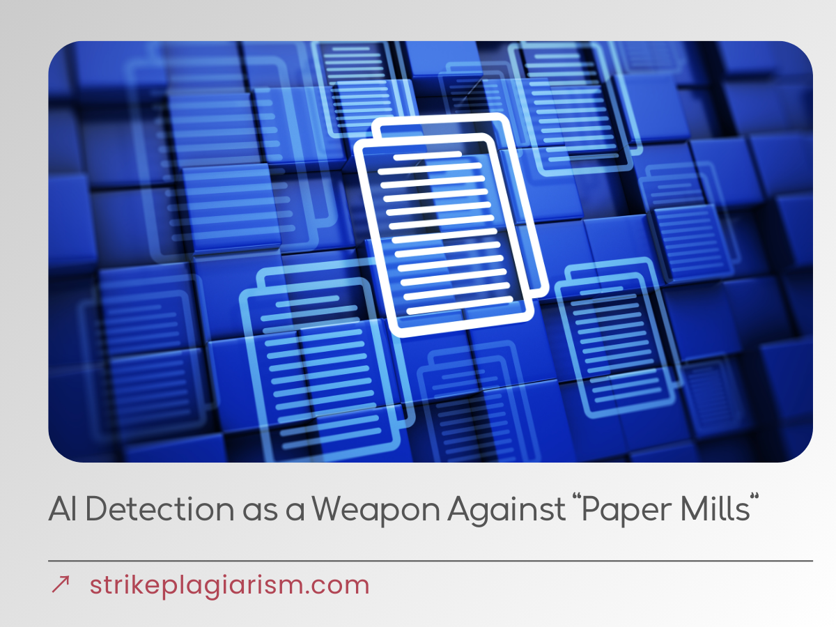 AI Detection as a Weapon Against “Paper Mills”