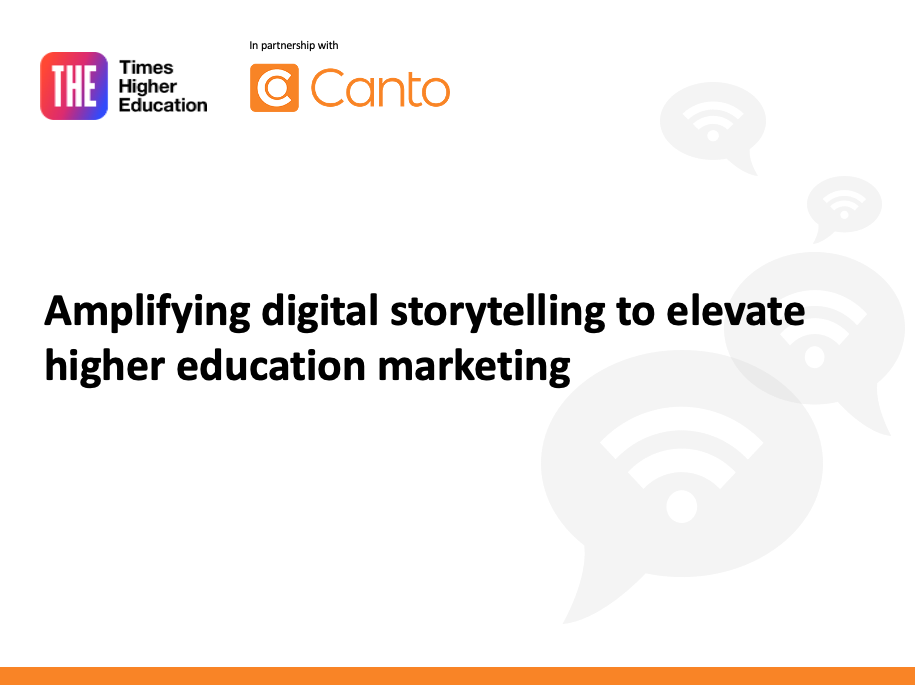 Enhancing higher education marketing with digital storytelling
