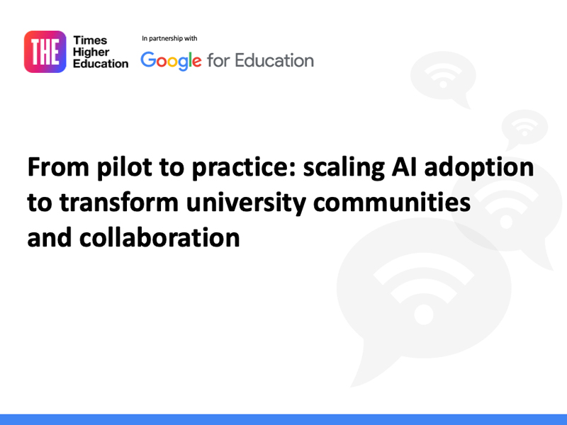 Scaling AI adoption in higher education