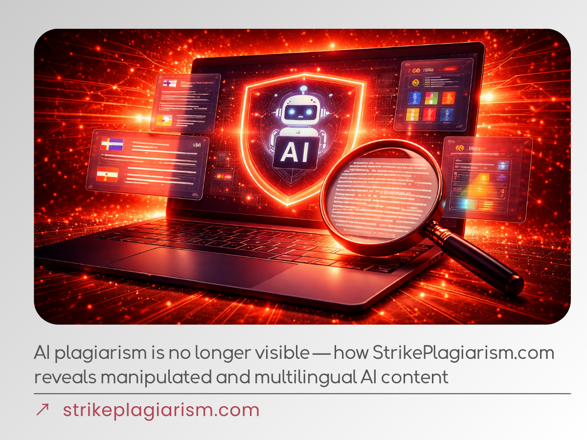 AI plagiarism is no longer visible — and how StrikePlagiarism.com reveals manipulated and multilingual content