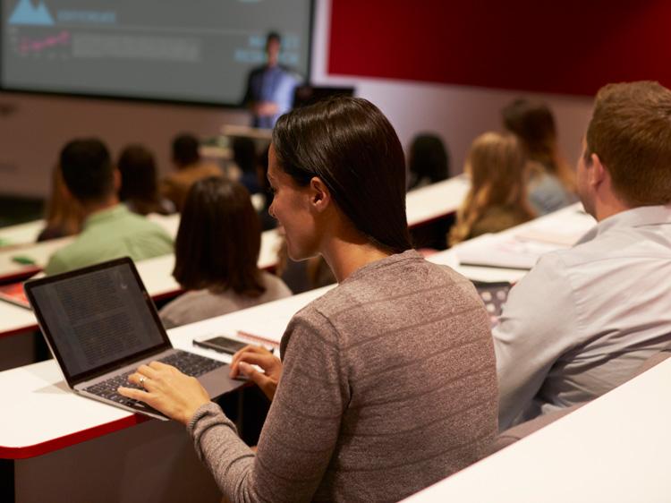 Students in lecture theatre