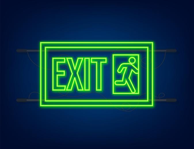 Exit sign