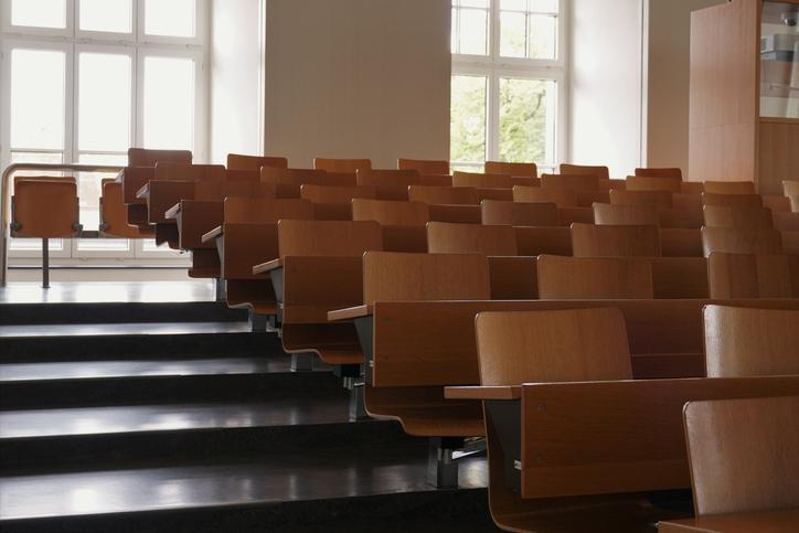 Empty lecture theatre at university