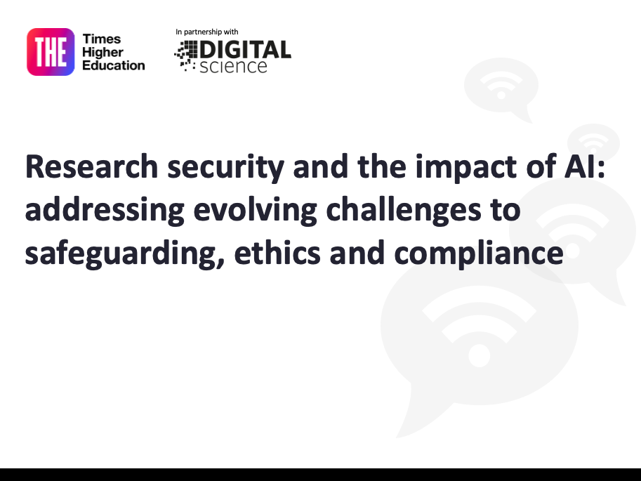 Digital Science research security webinar