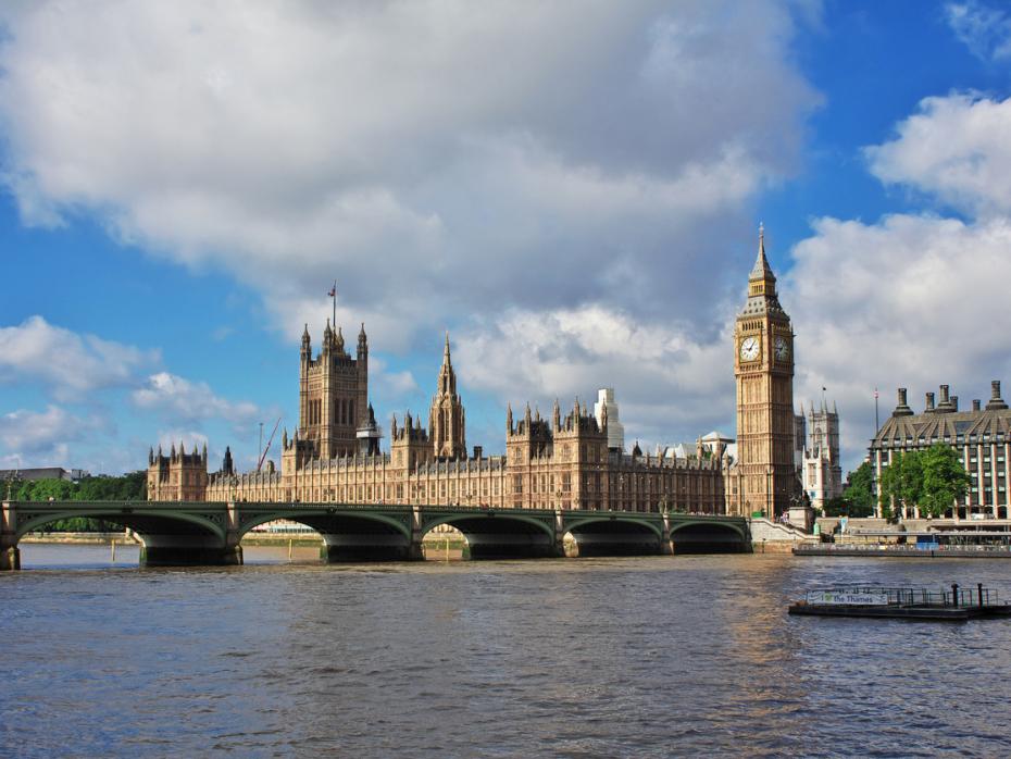 The UK Houses of Parliament in Westminster