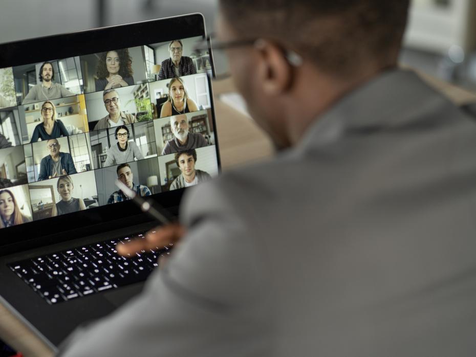 A webinar with multiple participants