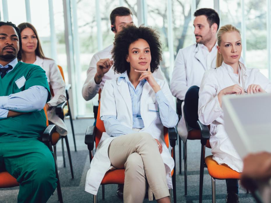 Nursing students in class