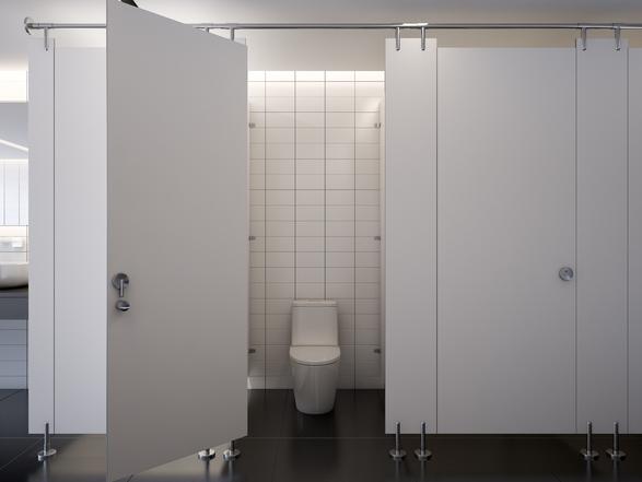 A toilet cubicle