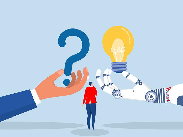 Deciding between AI and human intelligence