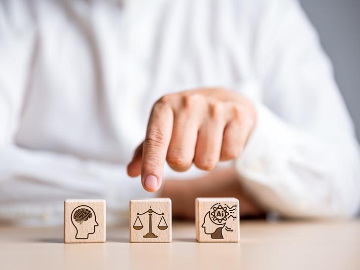 AI and integrity concept