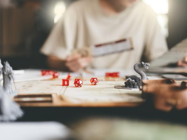 A tabletop roleplaying game in action