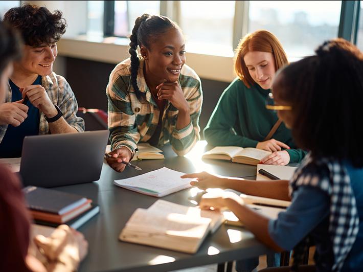 Multiracial group of postdocs