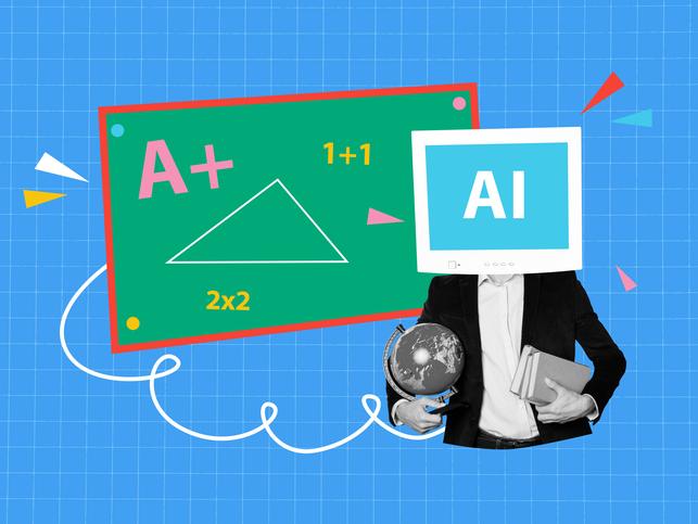 An illustration of AI in education
