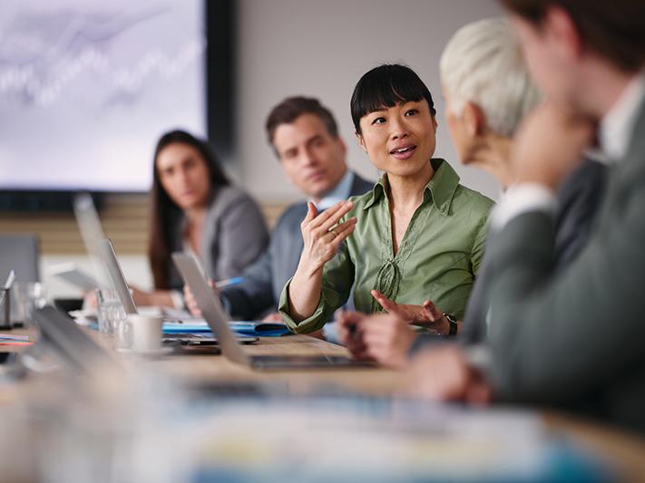 Executives in a meeting