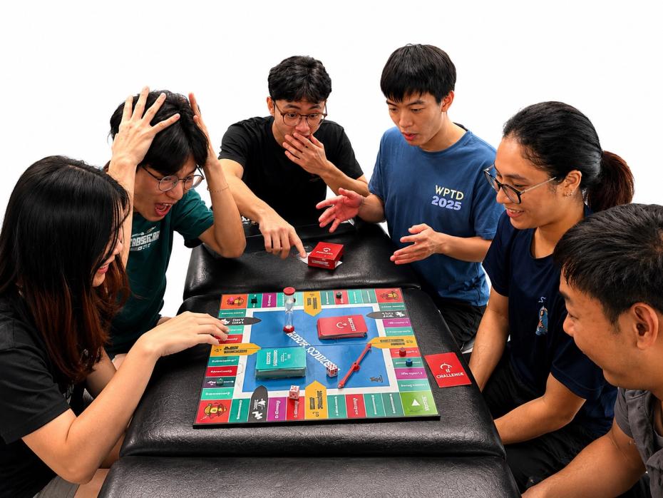 Students play a game designed to improve their clinical communication