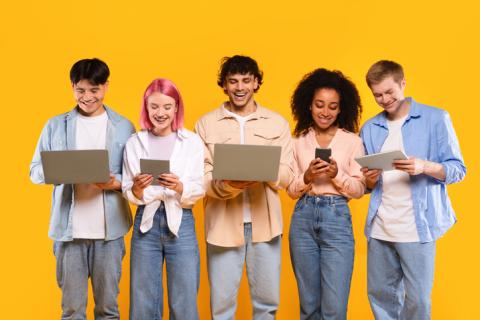 Members of Gen Z use a range of devices