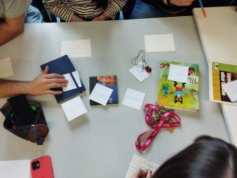 The students' practice table