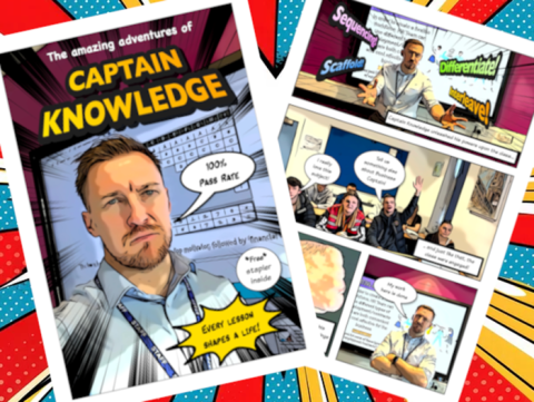 Captian Knowledge comic image