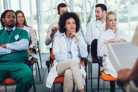 Nursing students in class