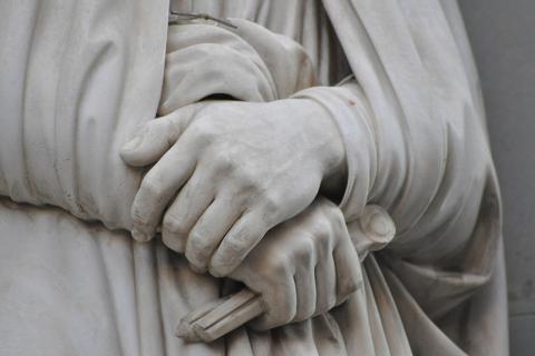 Detail statue in Piazza della Signoria, Florence, Italy
