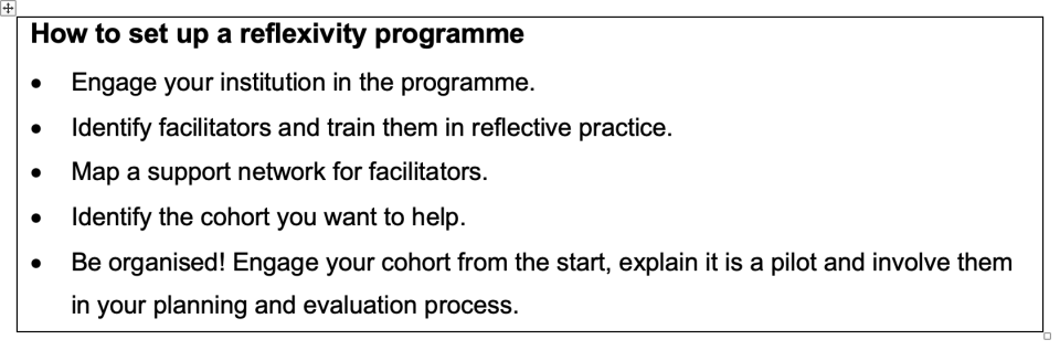 Take of how to set up a postdoctorate support programme