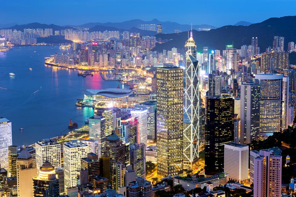 Hong Kong at night