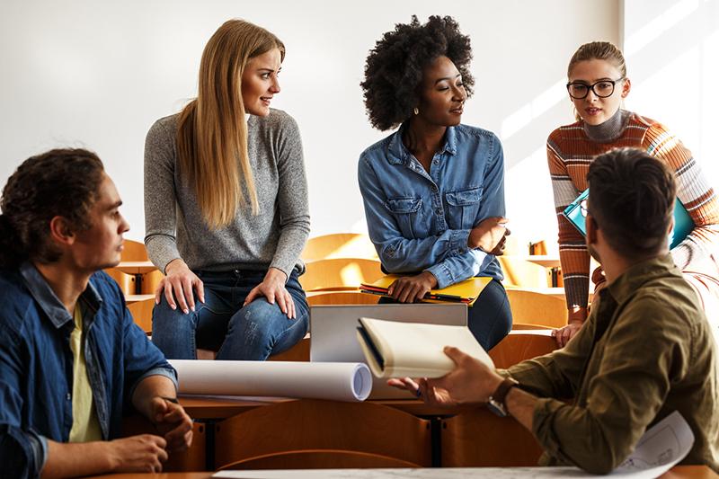 Group of students in a classroom