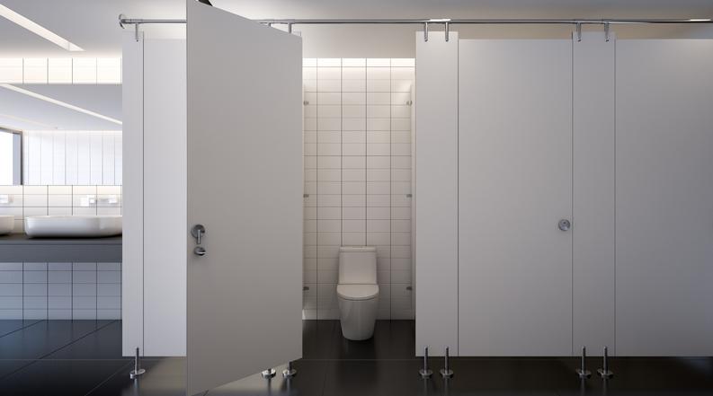 A toilet cubicle