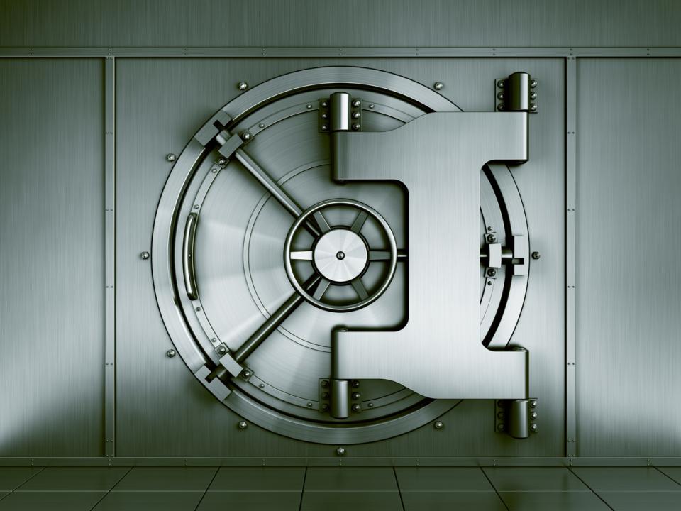A locked safe