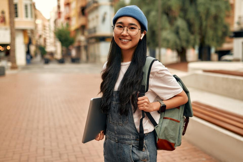A student on a study abroad placement