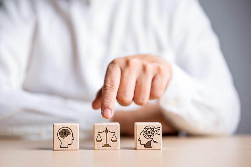 AI and integrity concept