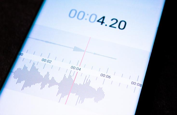 A recording audio file