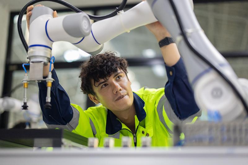 Young engineer at work