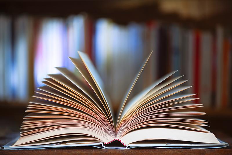 Book with pages fanned