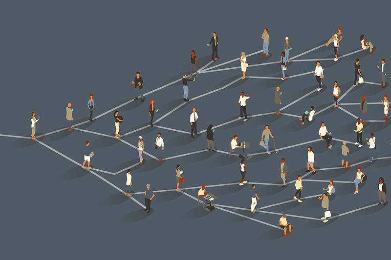 Illustration of network effect