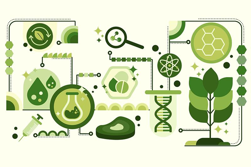 Illustration showing greener lab networks