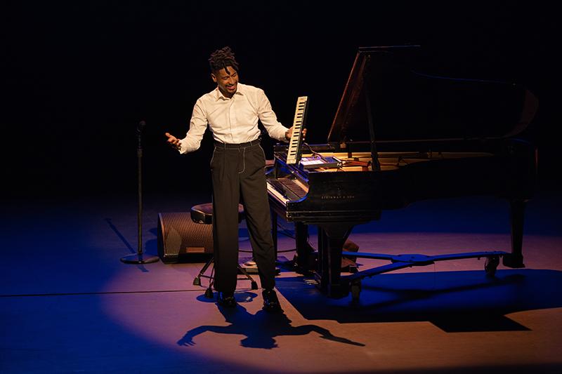 Jon Batiste at NYU Skirball for the launch of the Jameel Arts & Health Lab-Lancet Global Collection on Arts and Health