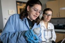 SMU Lyle School of Engineering students in lab