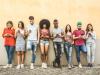 A multiracial group of students. It's going to be even tougher to engender interactions between students from different countries while learning online.