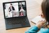 Group of women working together online via teleconferencing