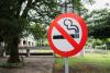 A no smoking sign on campus